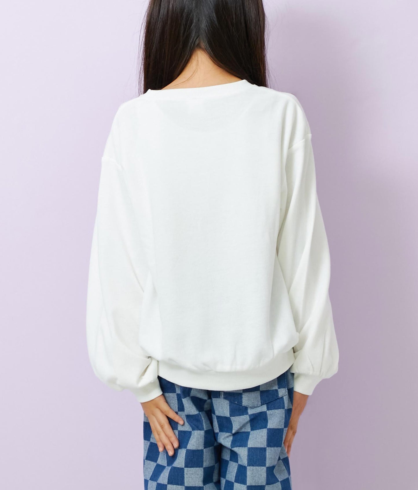 ワンポイント 刺繍 ミニ裏毛 トレーナー 423-2892