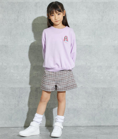 ワンポイント 刺繍 ミニ裏毛 トレーナー 423-2892