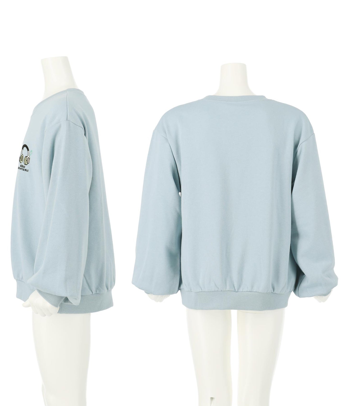 ワンポイント 刺繍 ミニ裏毛 トレーナー 423-2892