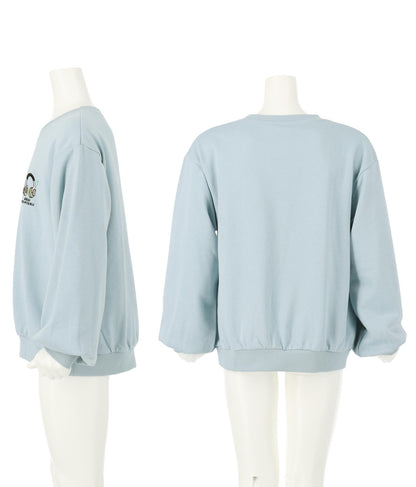 ワンポイント 刺繍 ミニ裏毛 トレーナー 423-2892