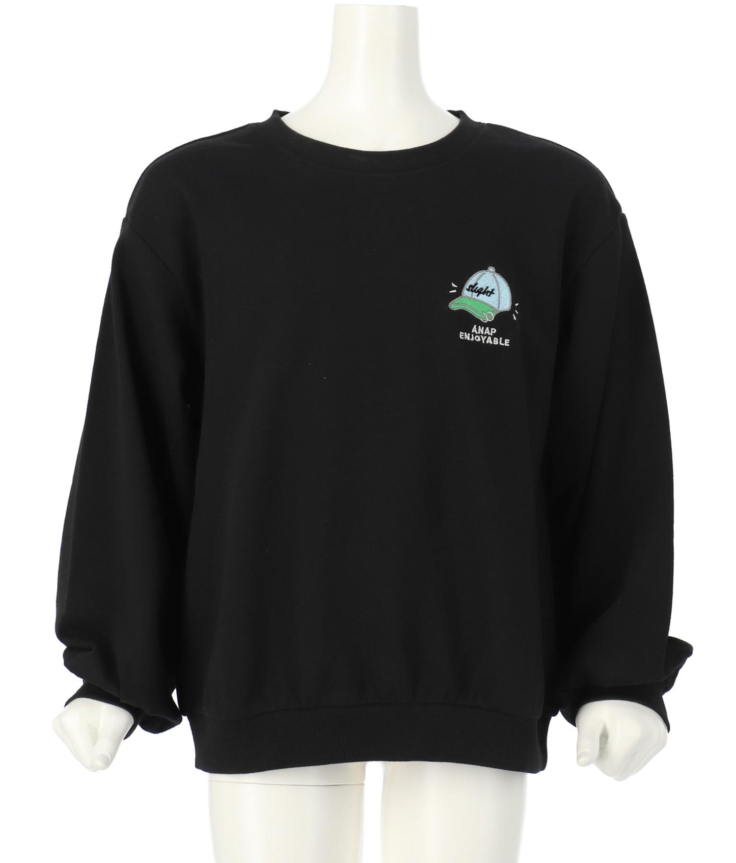 ワンポイント 刺繍 ミニ裏毛 トレーナー 423-2892