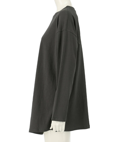 フロント ツイスト バック 刺繍 ロンT 153-5267