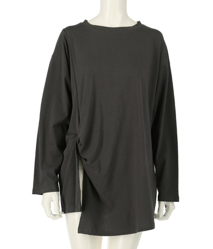 フロント ツイスト バック 刺繍 ロンT 153-5267