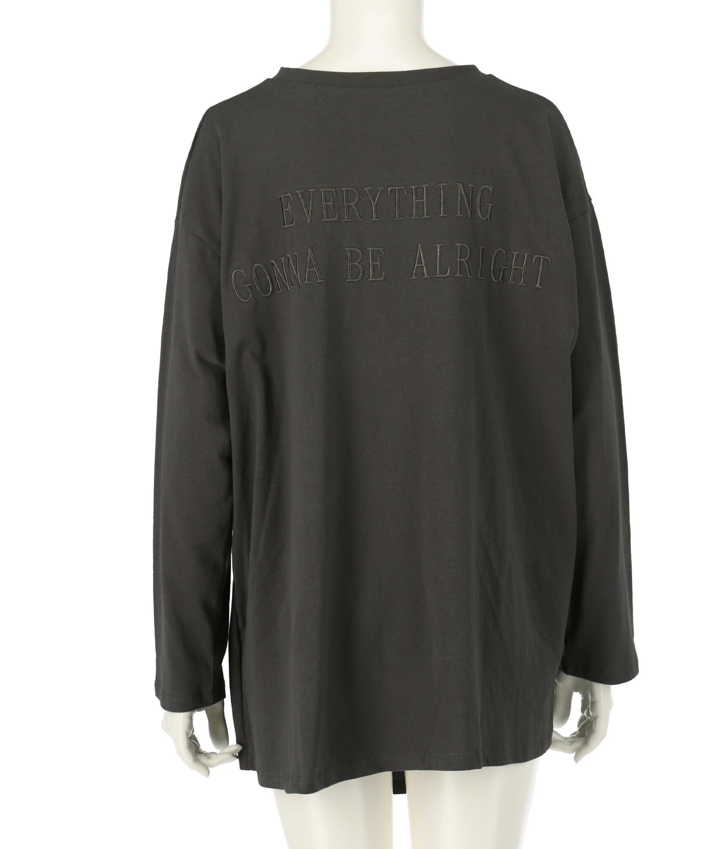 フロント ツイスト バック 刺繍 ロンT 153-5267