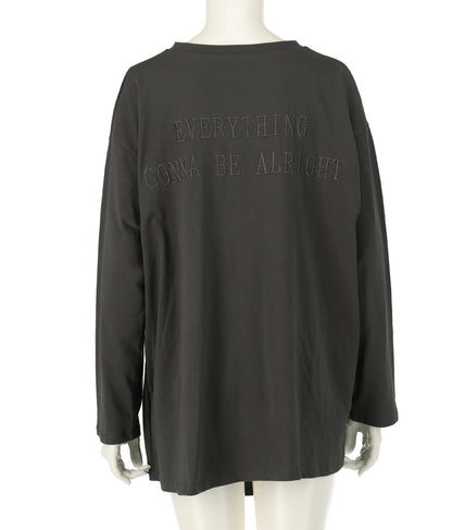 フロント ツイスト バック 刺繍 ロンT 153-5267