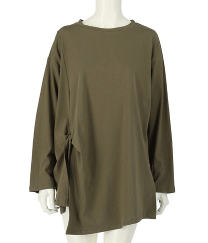 フロント ツイスト バック 刺繍 ロンT 153-5267