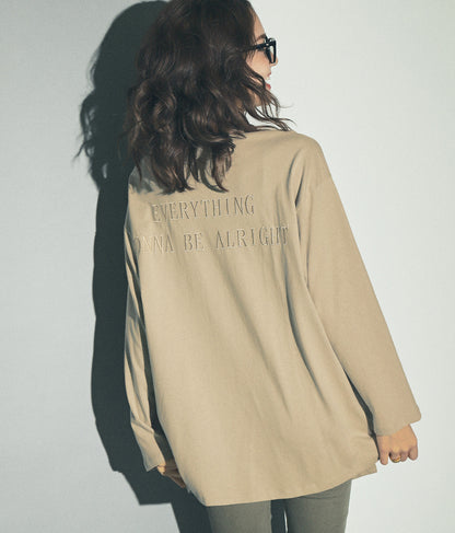 フロント ツイスト バック 刺繍 ロンT 153-5267