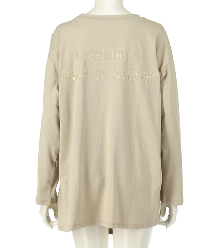 フロント ツイスト バック 刺繍 ロンT 153-5267