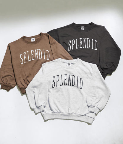 かすれプリントミニ裏毛トレーナー