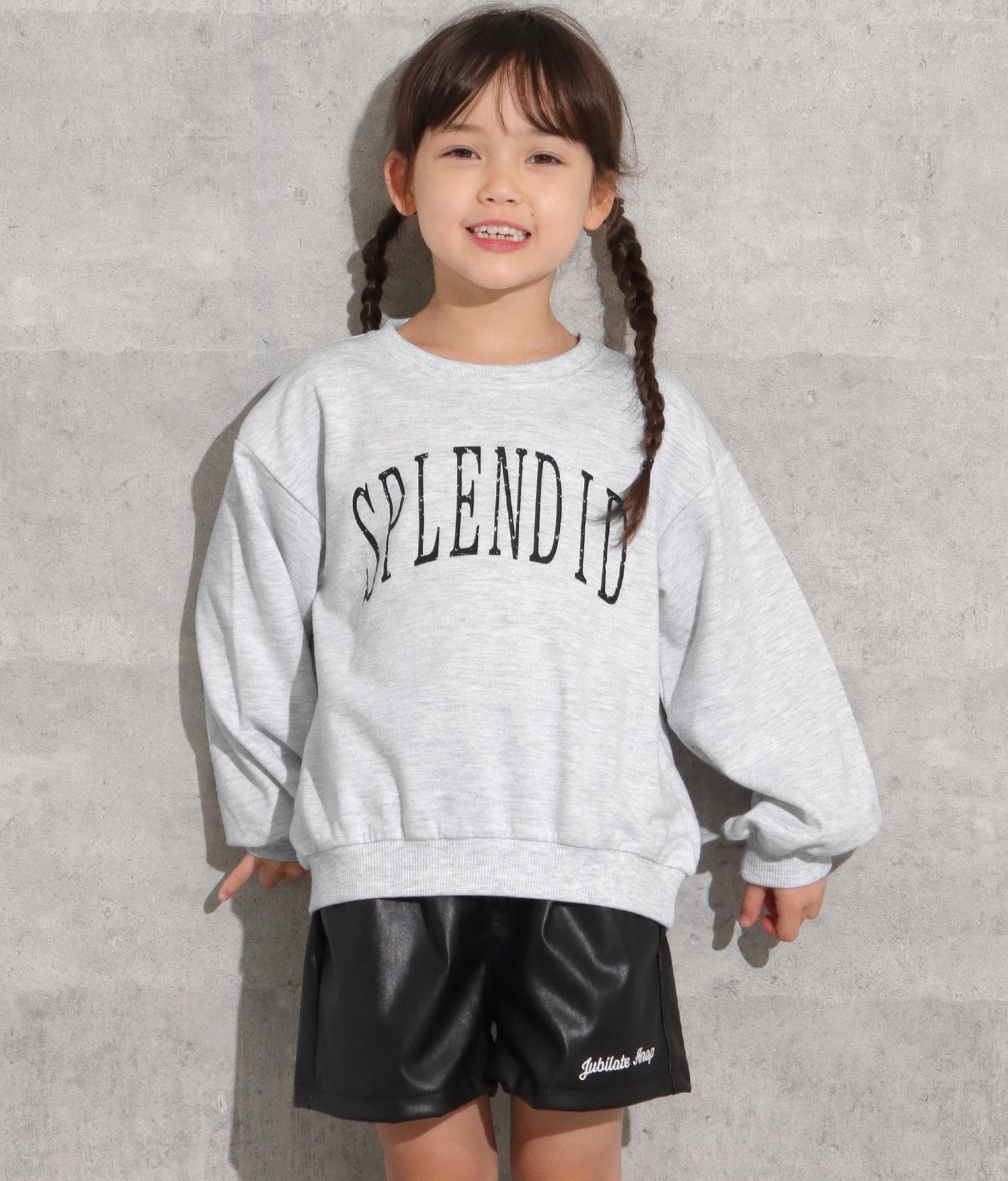 かすれプリントミニ裏毛トレーナー 423-2893