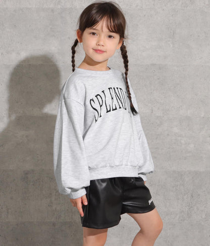 かすれプリントミニ裏毛トレーナー 423-2893