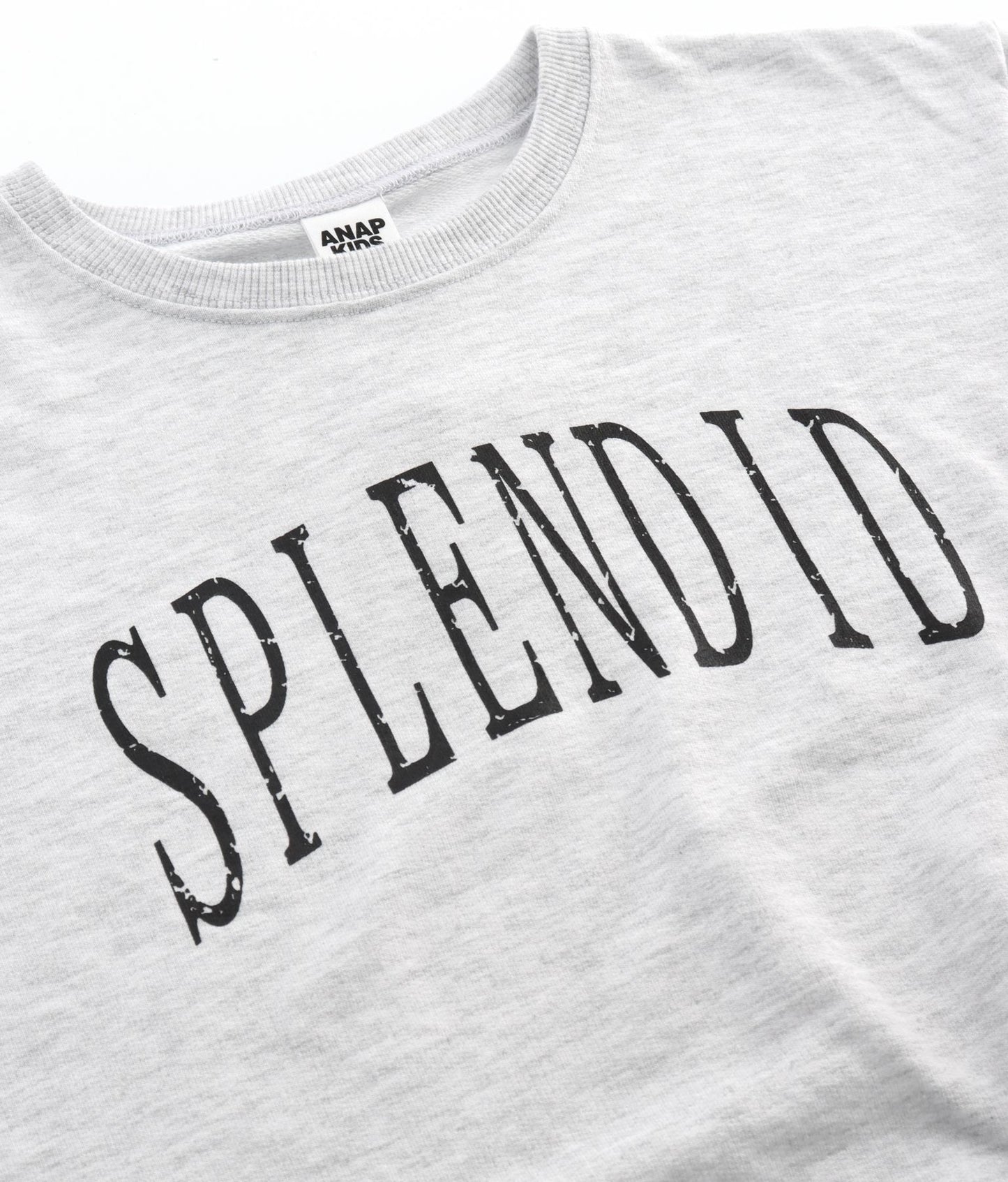 かすれプリントミニ裏毛トレーナー 423-2893