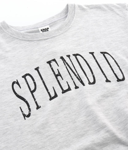 かすれプリントミニ裏毛トレーナー 423-2893