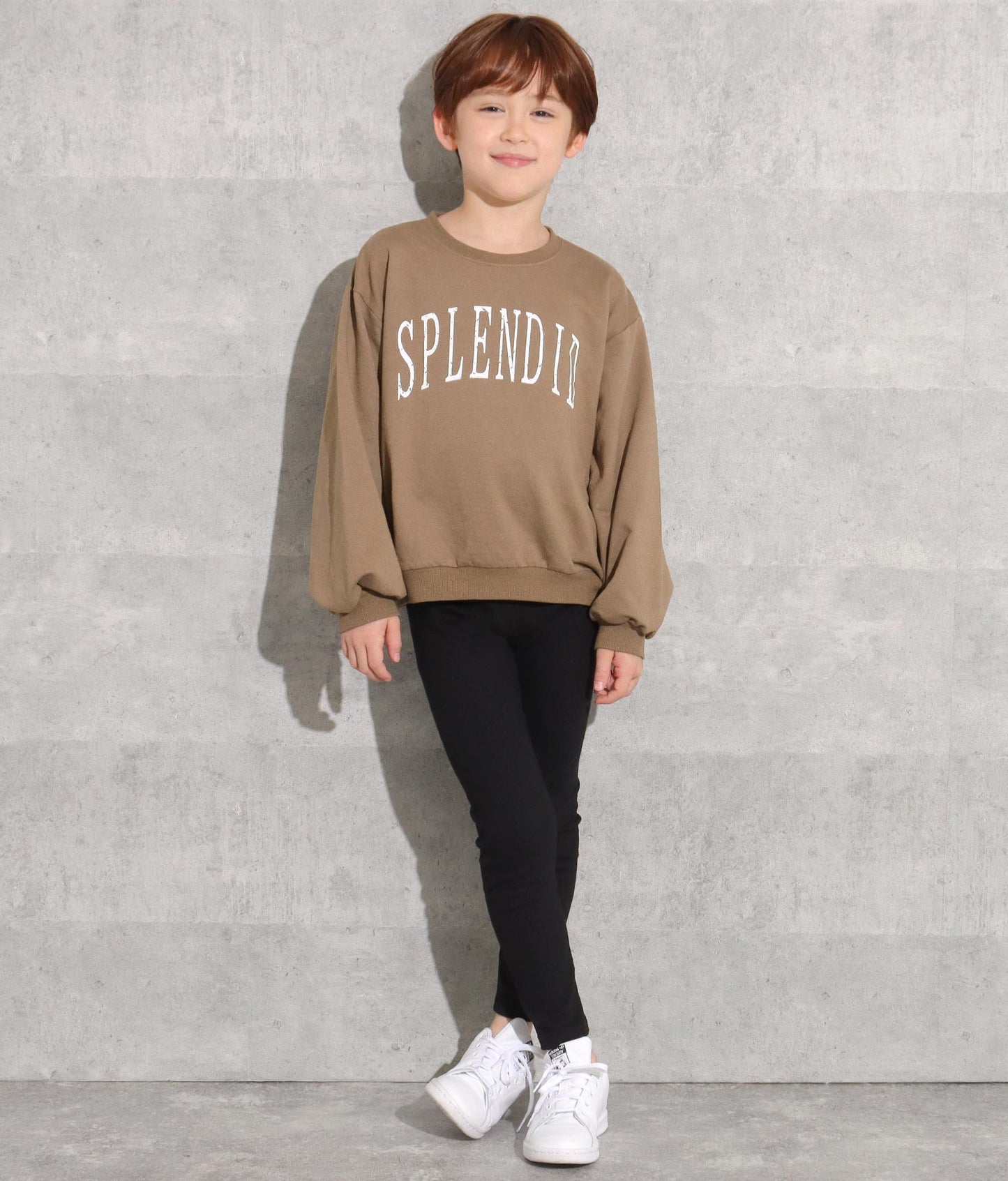 かすれプリントミニ裏毛トレーナー 423-2893