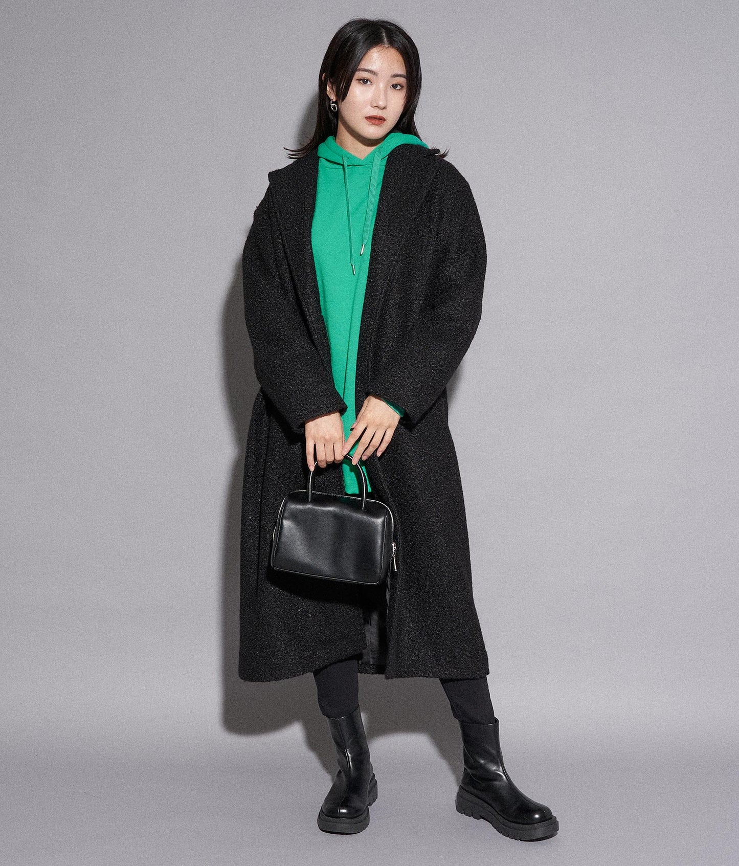 【WEB限定】シンプル裏起毛フーディートップススウェット 793-8596