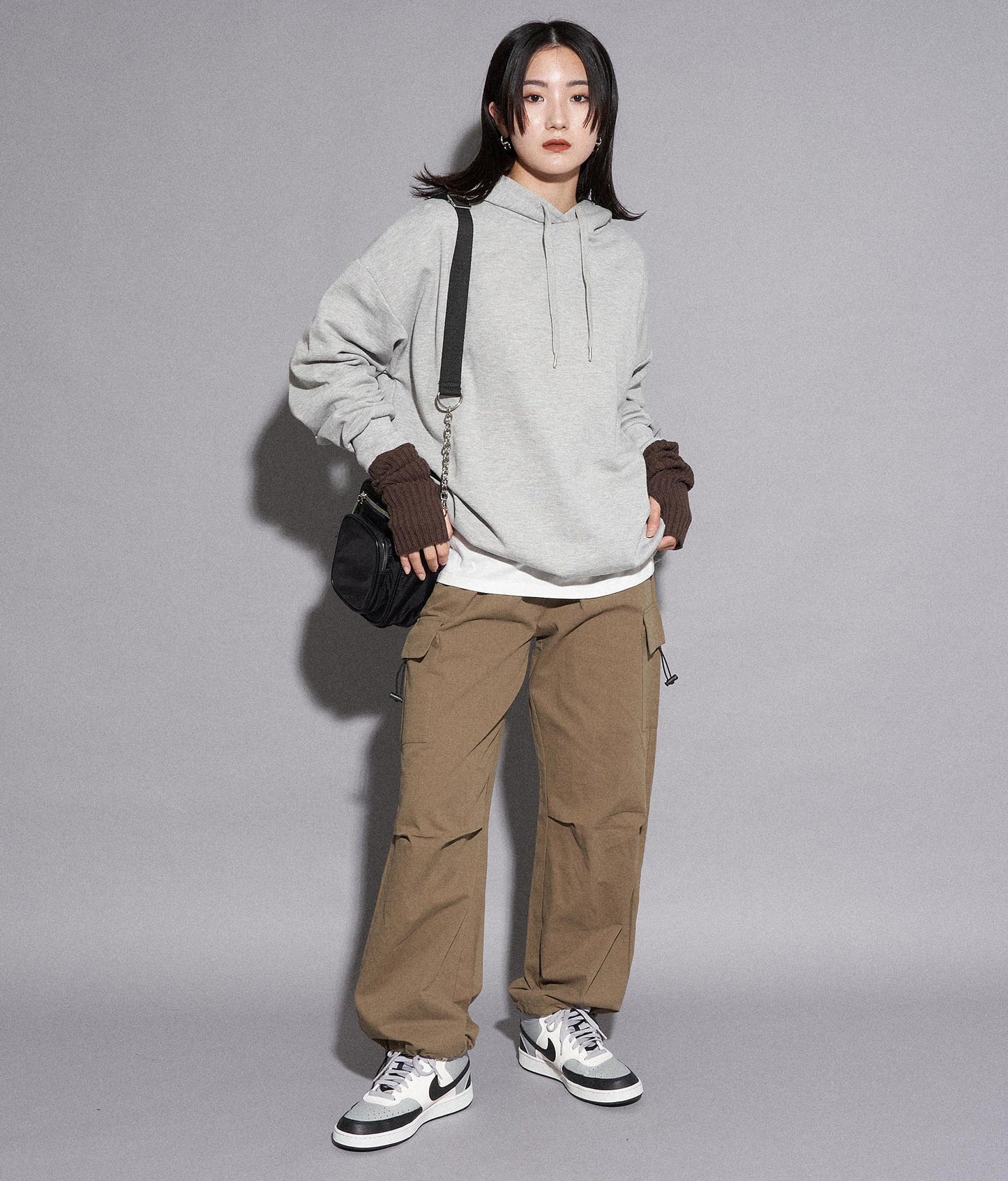 【WEB限定】シンプル裏起毛フーディートップススウェット 793-8596