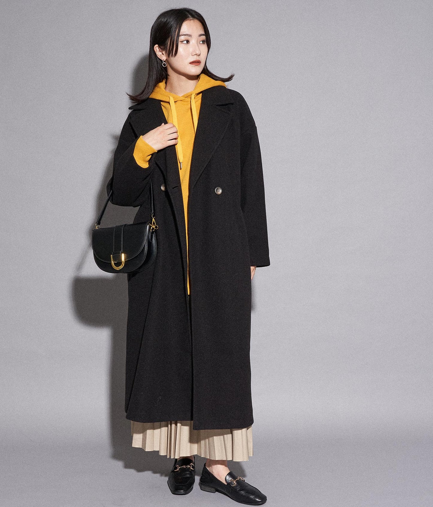 【WEB限定】シンプル裏起毛フーディートップススウェット 793-8596