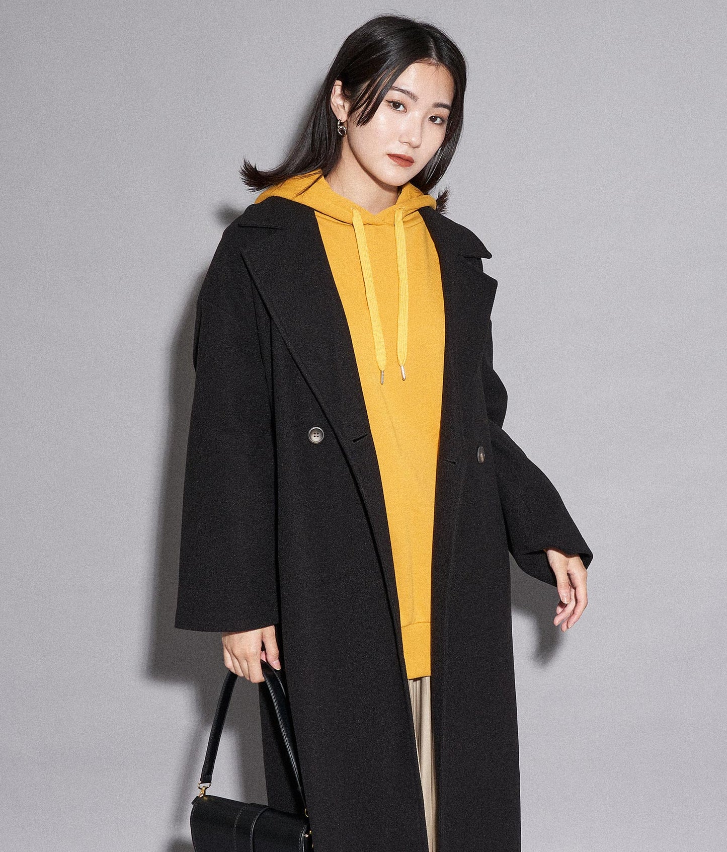 【WEB限定】シンプル裏起毛フーディートップススウェット 793-8596