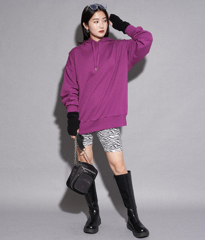 【WEB限定】シンプル裏起毛フーディートップススウェット 793-8596