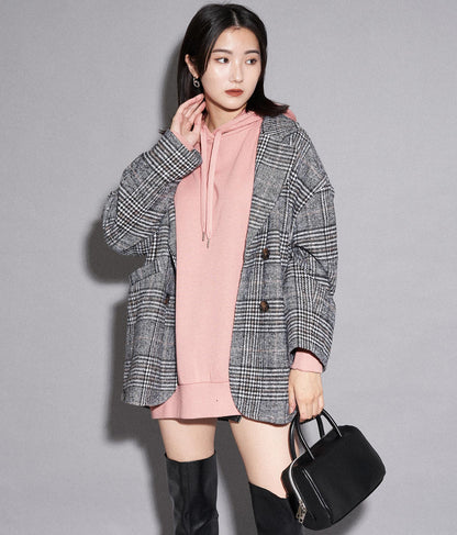 【WEB限定】シンプル裏起毛フーディートップススウェット 793-8596