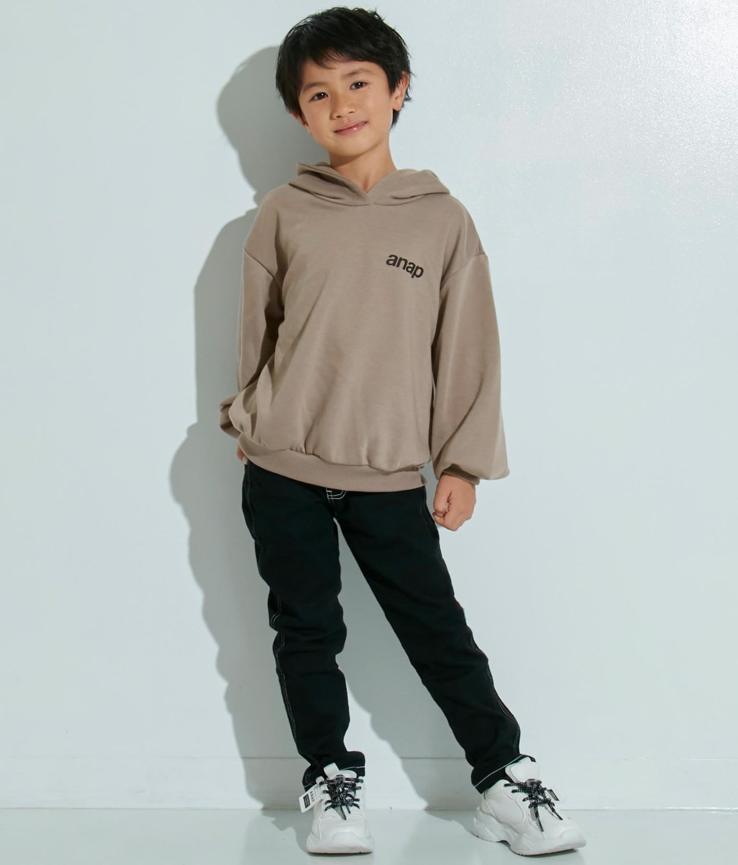 ワンポイントanap裏毛フーディートップススウェット 423-2952