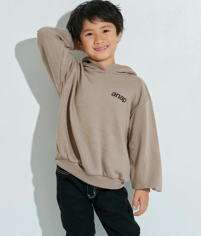 ワンポイントanap裏毛フーディートップススウェット 423-2952