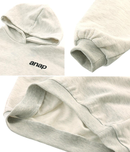 ワンポイントanap裏毛フーディートップススウェット 423-2952