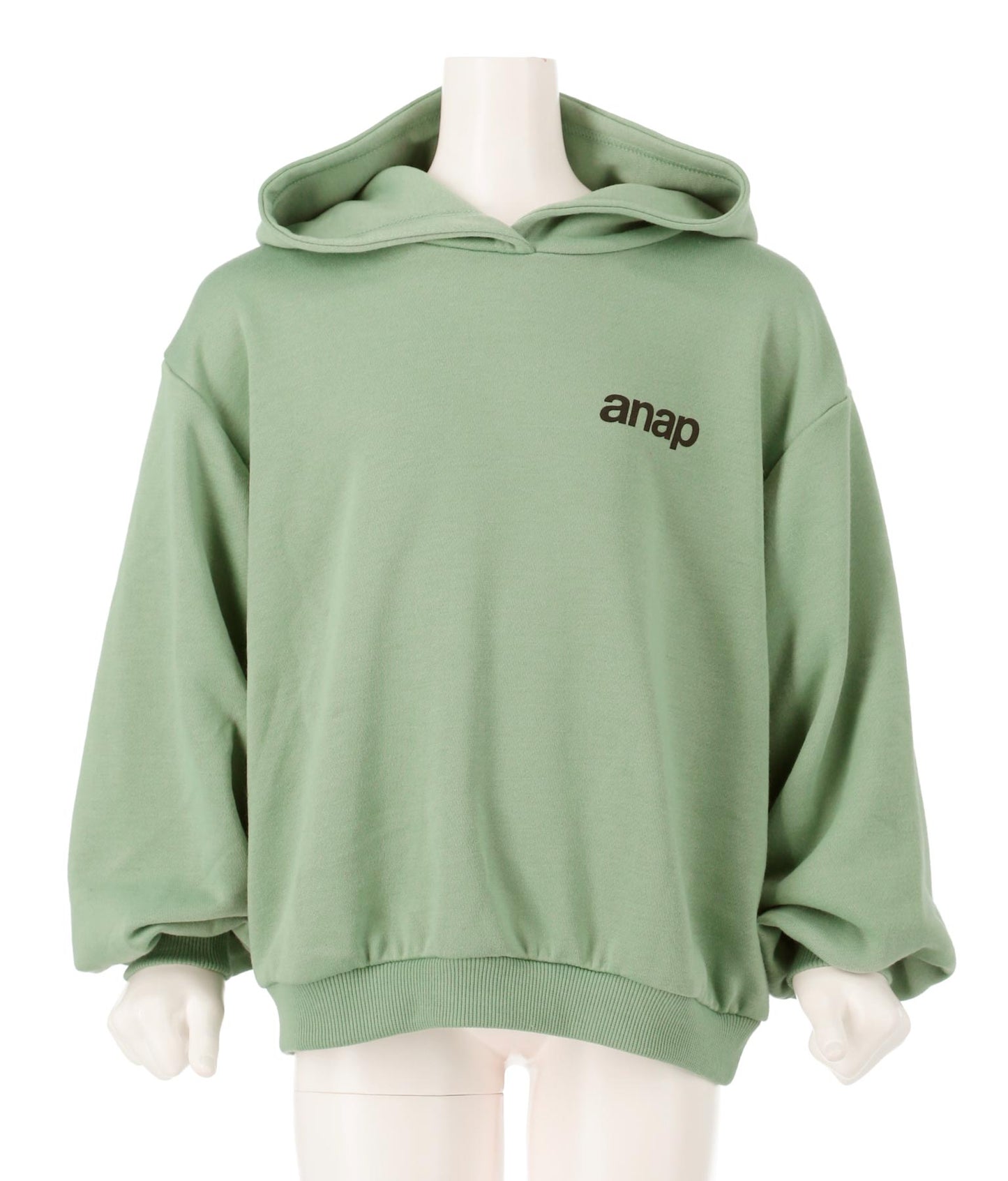 ワンポイントanap裏毛フーディートップススウェット 423-2952