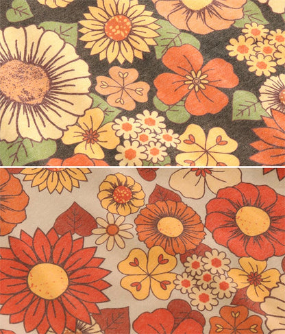 レトロ フラワー セミフレア スカート 851-5610