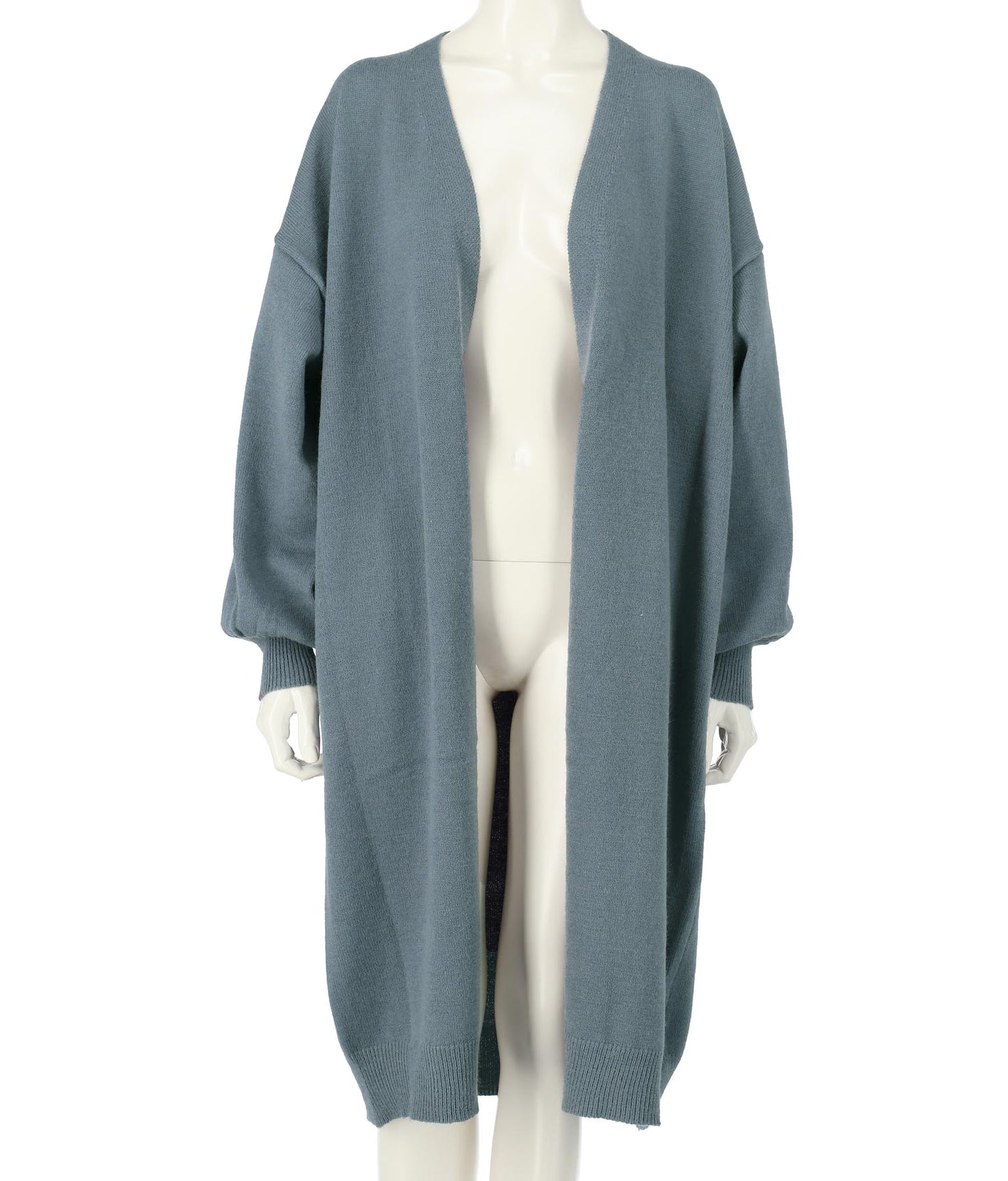 5色展開ロングガウンボリュームスリーブニットカーディガン 154-5254