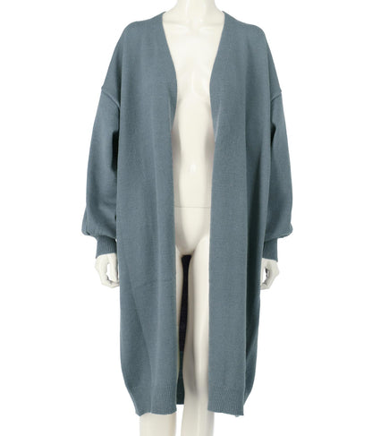 5色展開ロングガウンボリュームスリーブニットカーディガン 154-5254