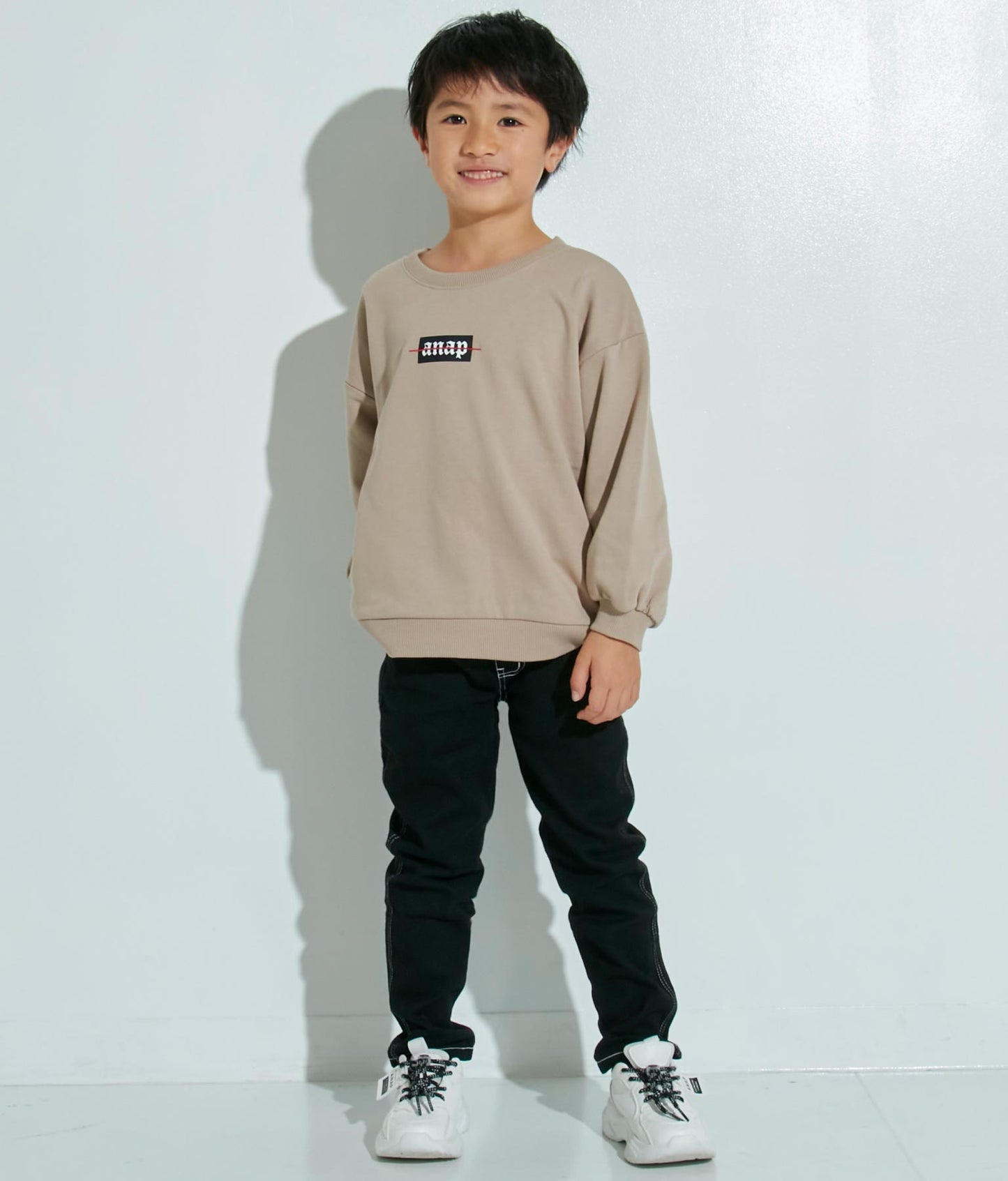 プリント裏毛トレーナー