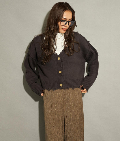 ダメージニットカーディガン 794-8570