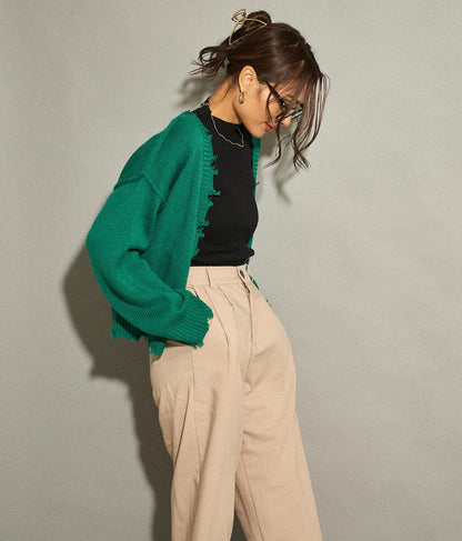 ダメージニットカーディガン 794-8570