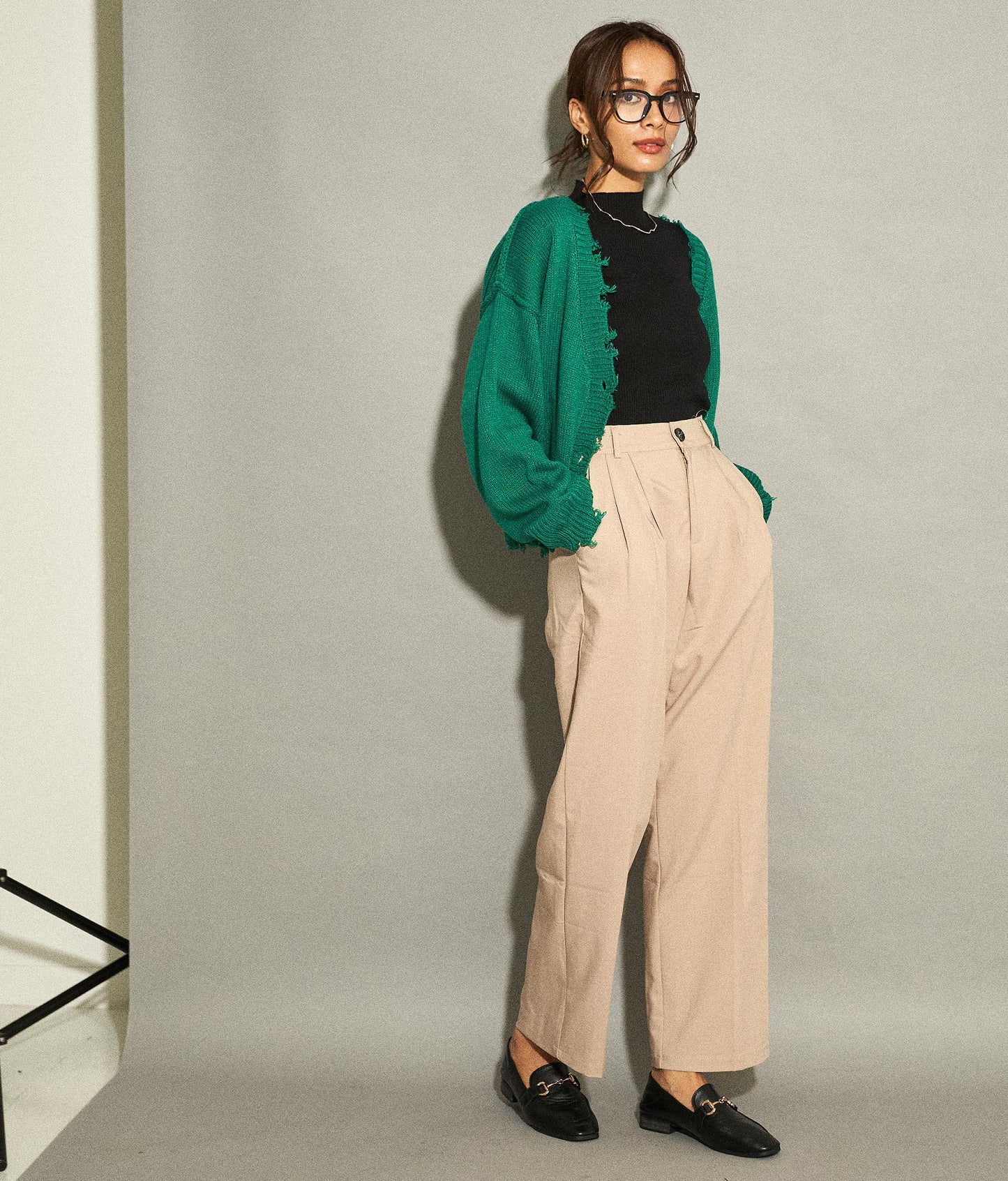 ダメージニットカーディガン 794-8570