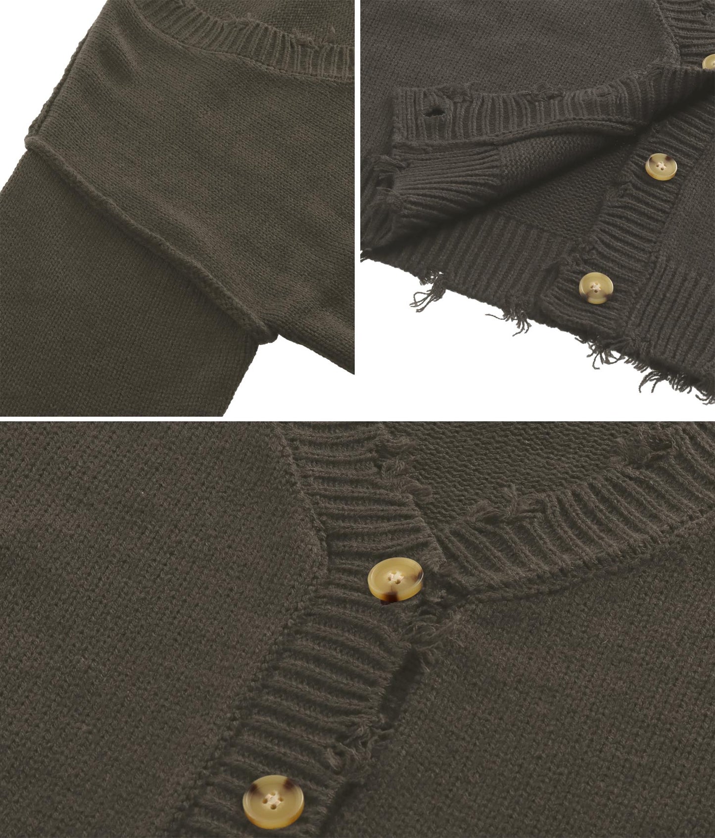 ダメージニットカーディガン 794-8570