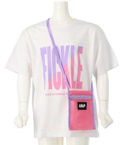 メッシュ サコッシュ付き ビッグTシャツ 423-3075