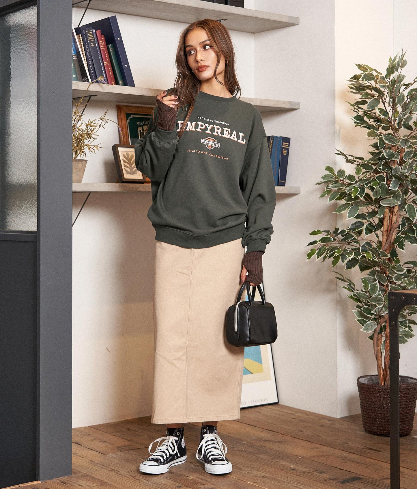 ヴィンテージライク裏毛プルオーバー 793-8662