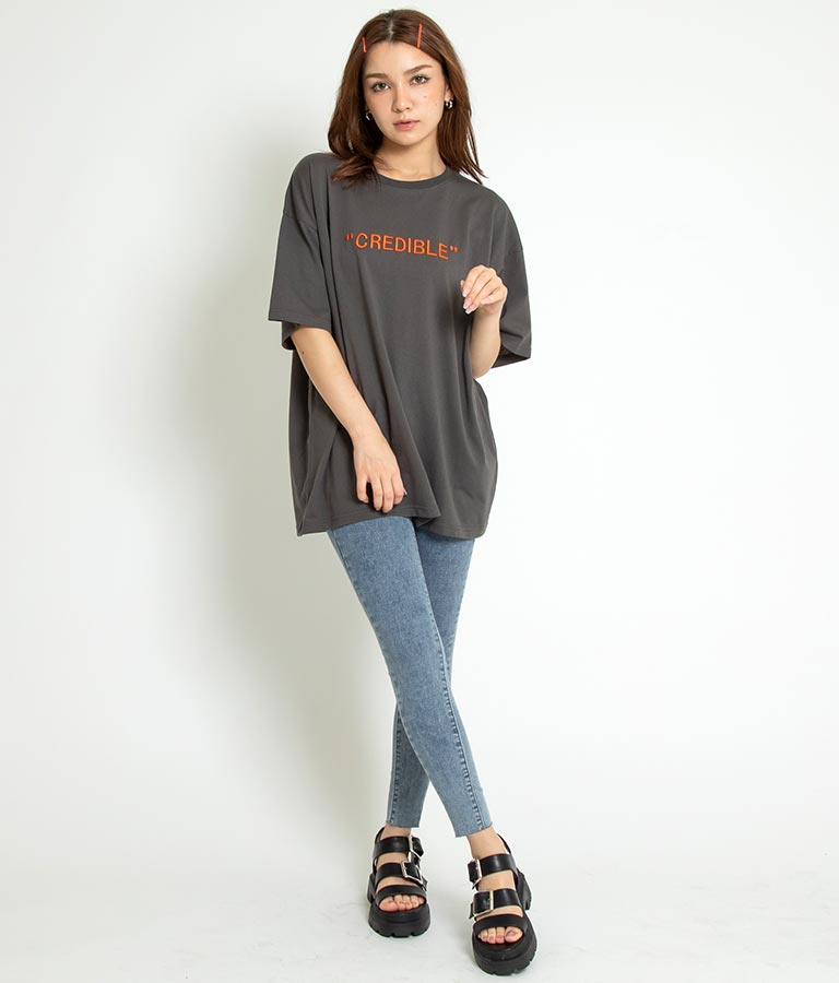 3D刺繍 ビッグTシャツ【親子お揃い】 793-8858