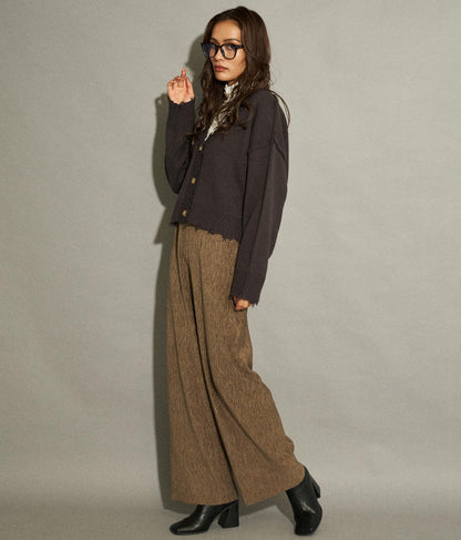 ベロア ランダム プリーツパンツ 152-5303