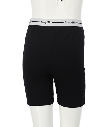 ロゴ3分丈レギンス