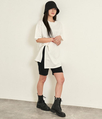 フロントツイストスリットTシャツ 153-5376