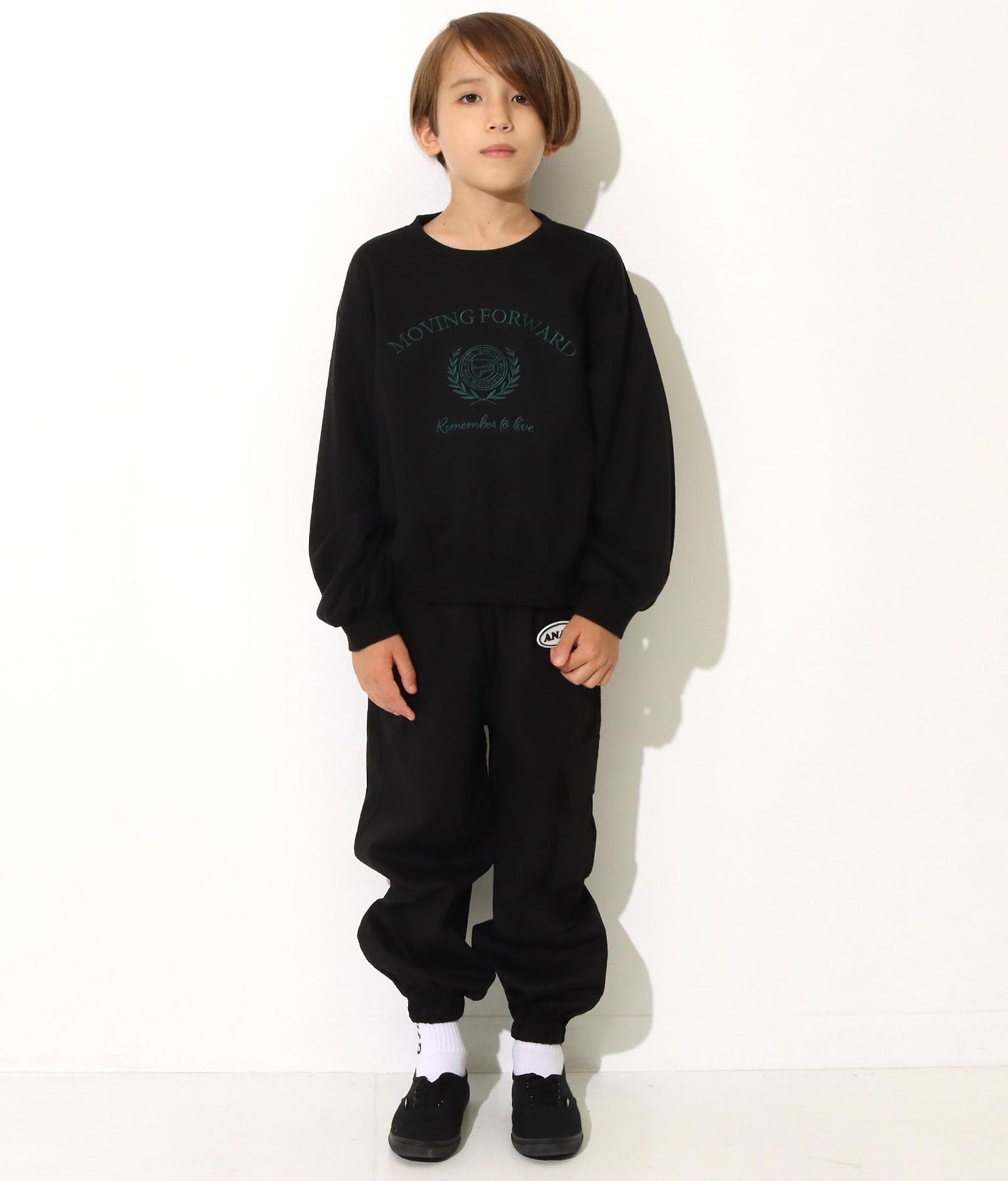 エンブレム 刺繍 裏毛 トレーナー 423-2906