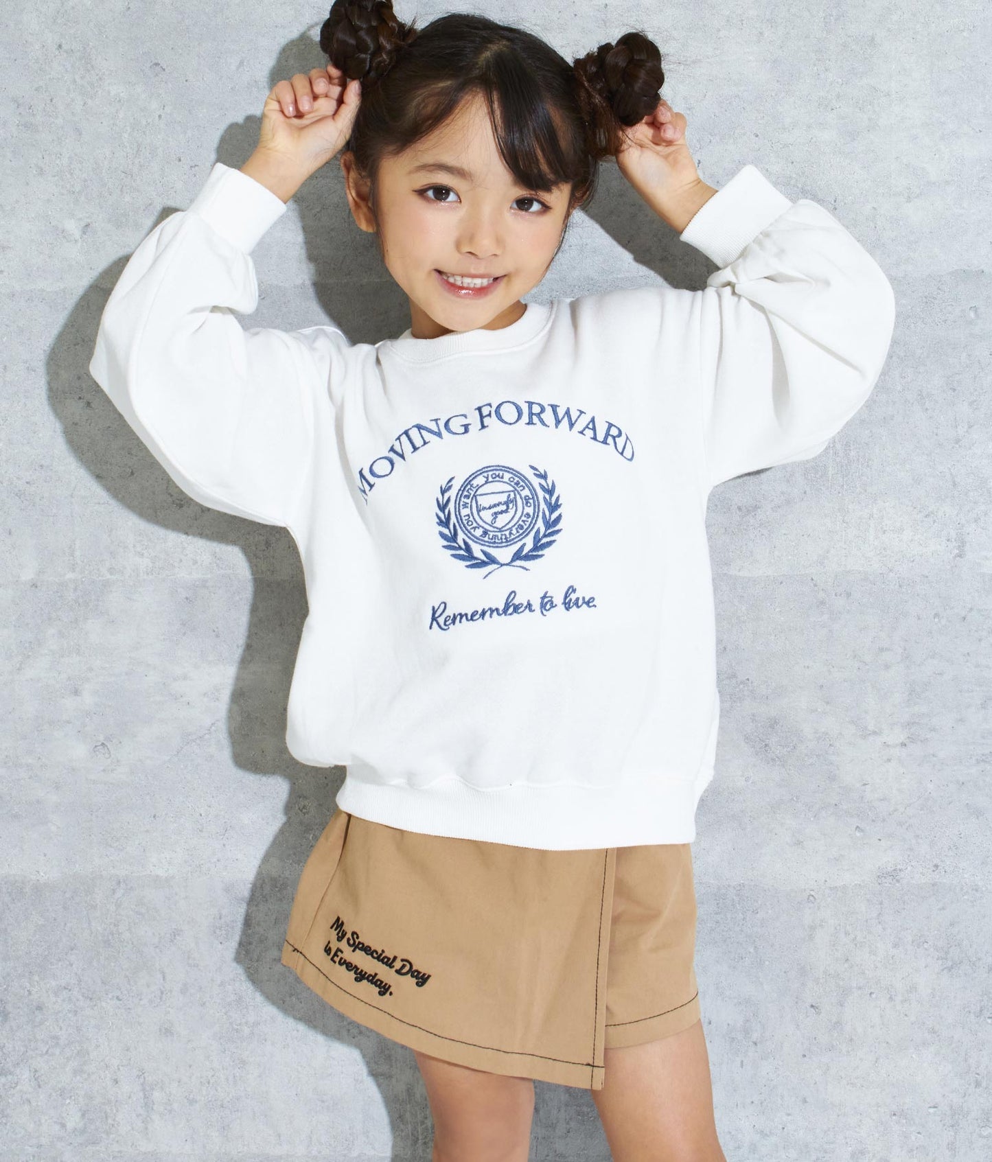 エンブレム 刺繍 裏毛 トレーナー 423-2906