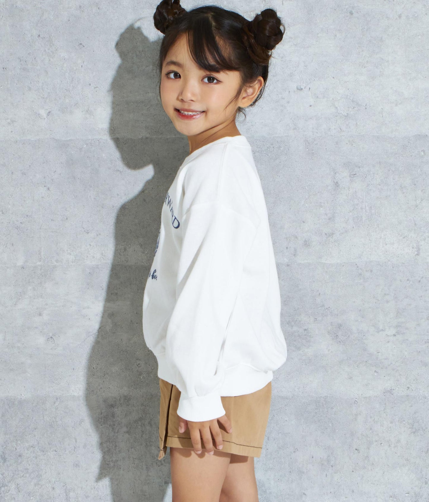 エンブレム 刺繍 裏毛 トレーナー 423-2906