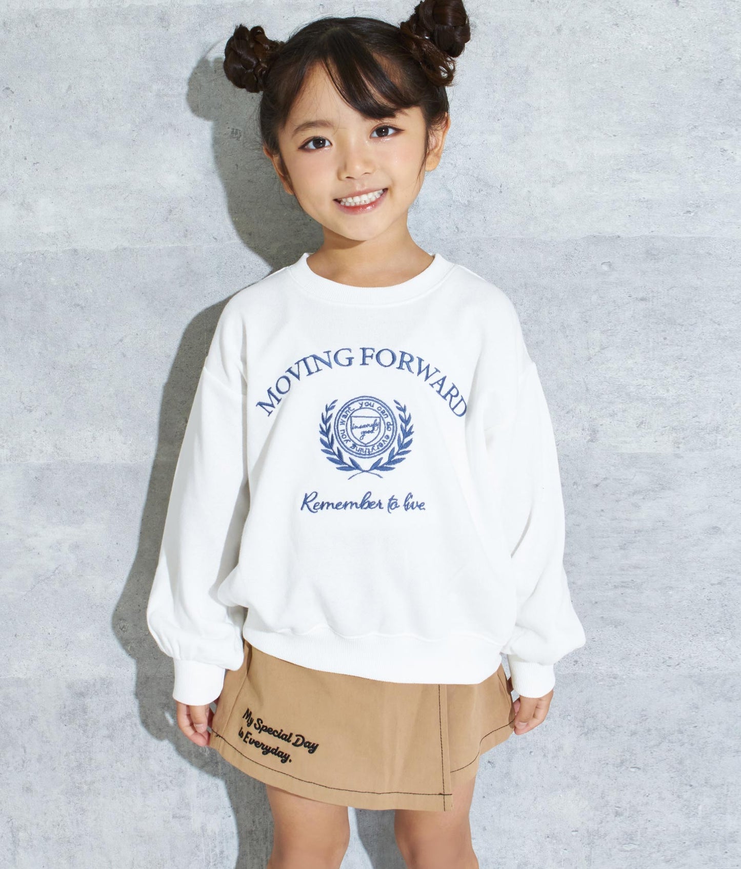 エンブレム 刺繍 裏毛 トレーナー 423-2906