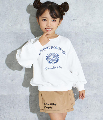 エンブレム 刺繍 裏毛 トレーナー 423-2906