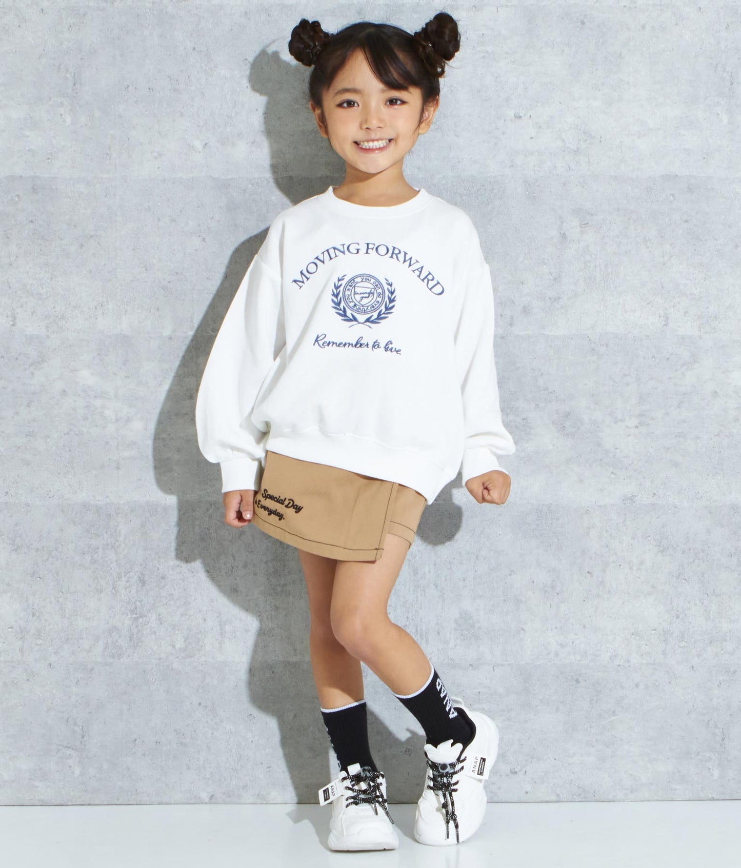 エンブレム 刺繍 裏毛 トレーナー 423-2906