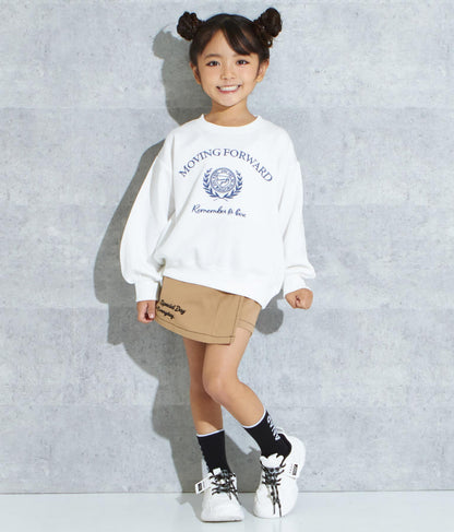 エンブレム 刺繍 裏毛 トレーナー 423-2906