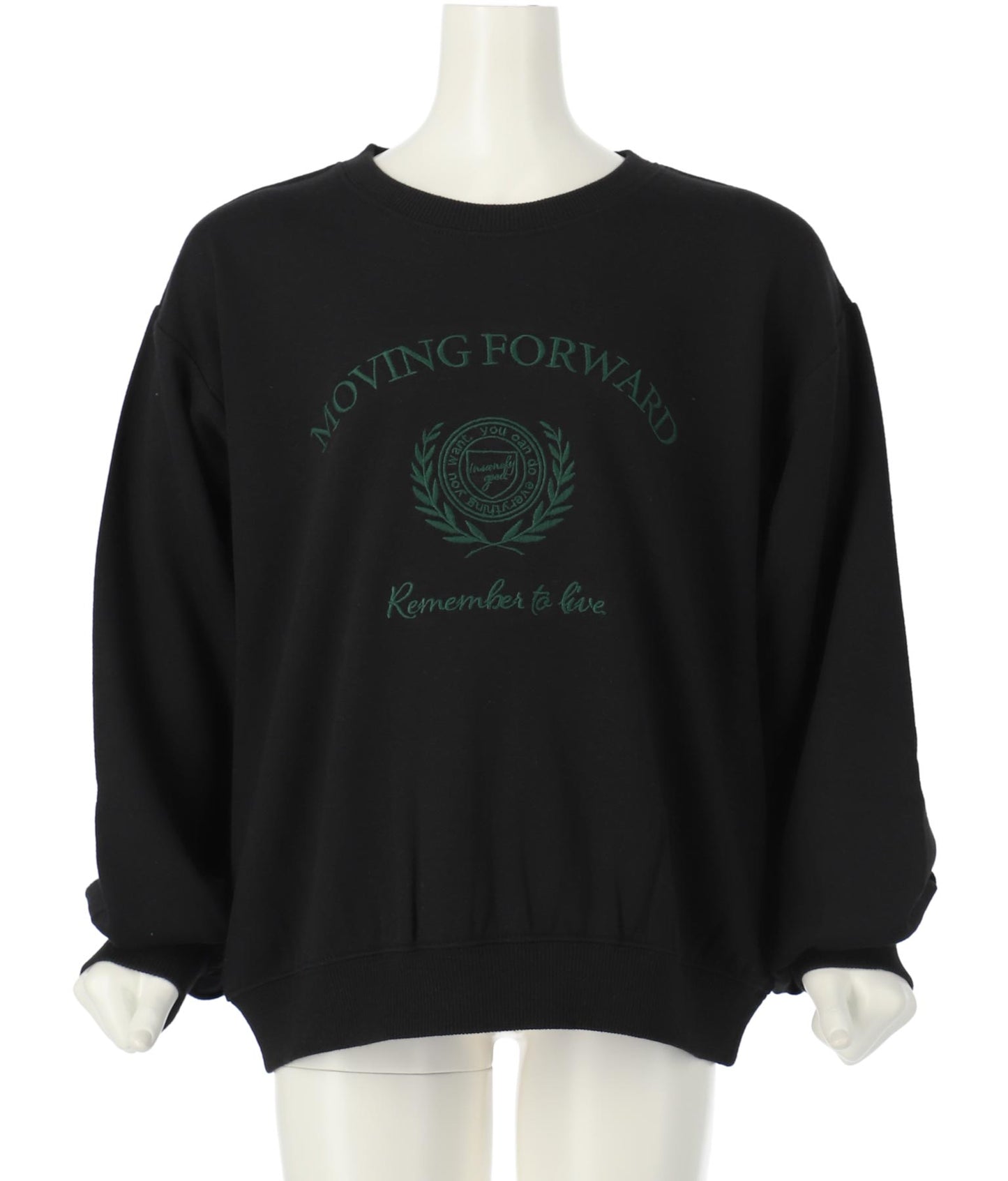 エンブレム 刺繍 裏毛 トレーナー 423-2906